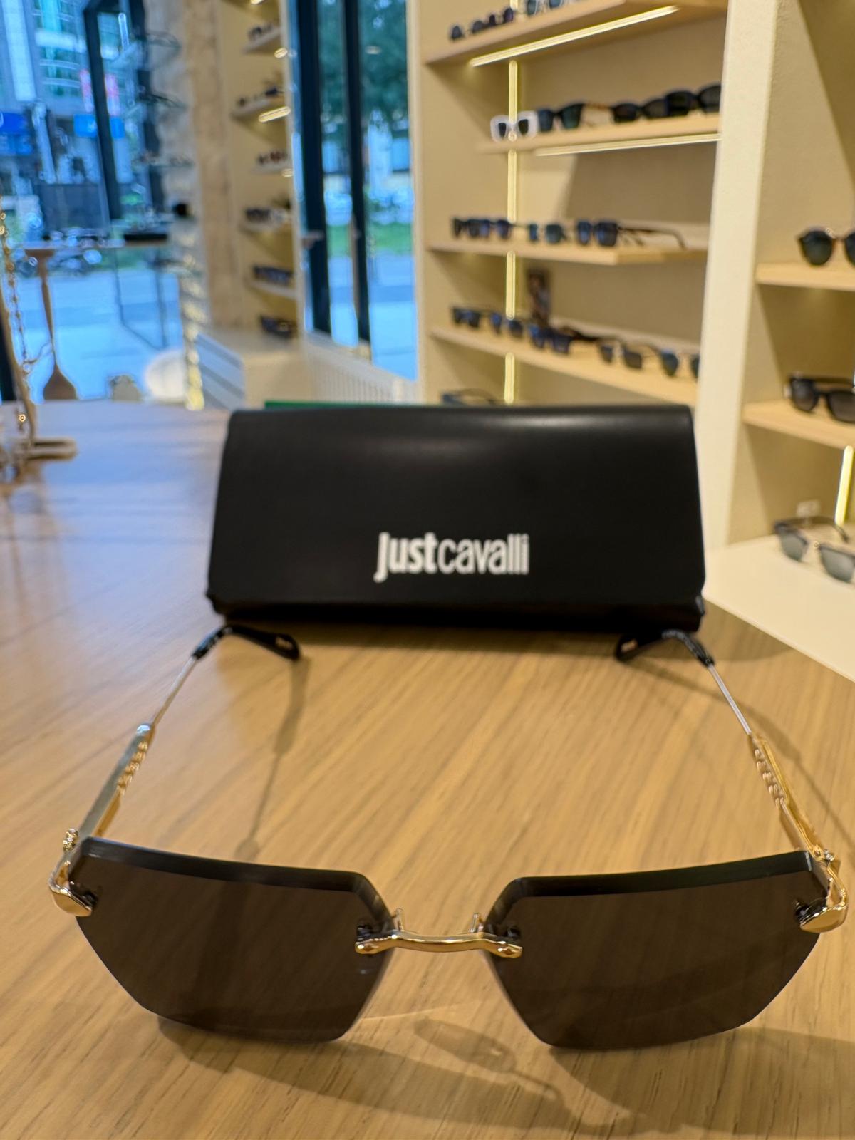 Just Cavalli SJC100 0300 – Geometrik Metal Güneş Gözlüğü