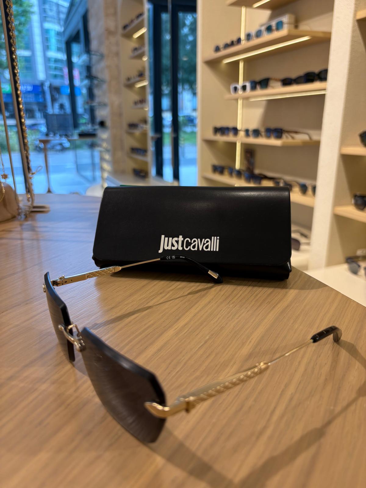 Just Cavalli SJC100 0300 – Geometrik Metal Güneş Gözlüğü