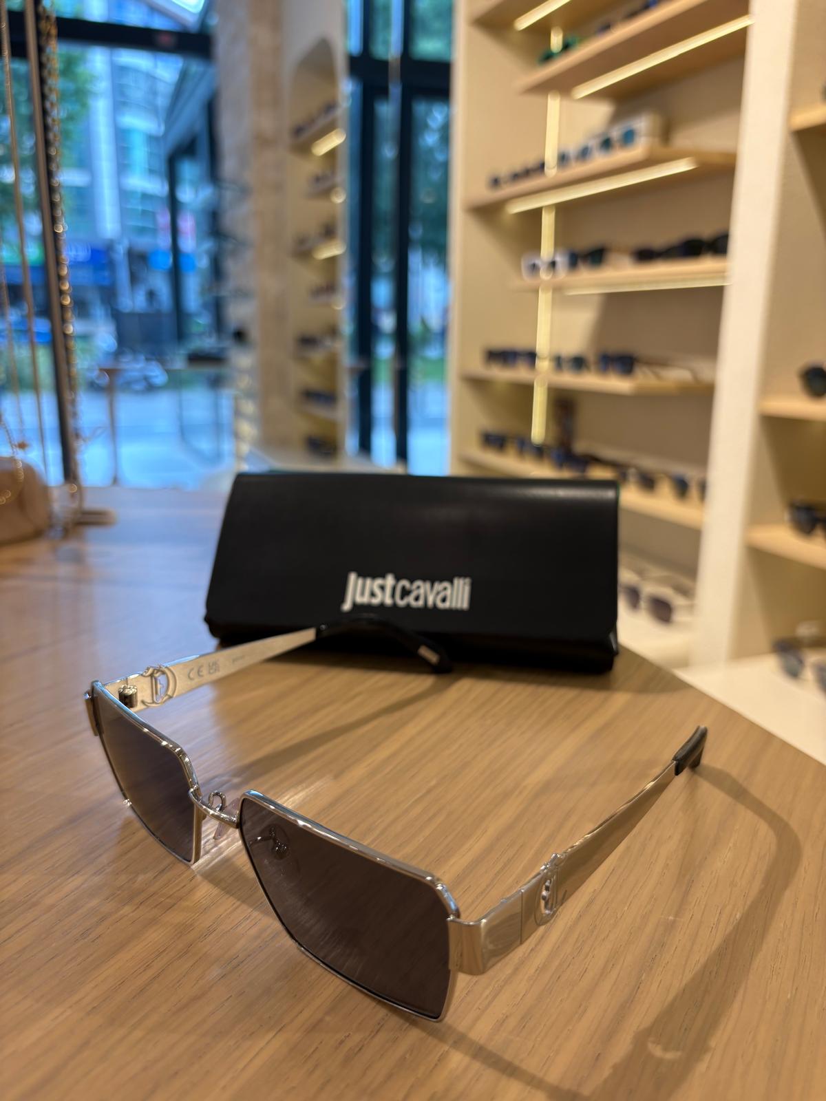 Just Cavalli SJC153 0579 – Metal Çerçeveli Dikdörtgen Güneş Gözlüğü